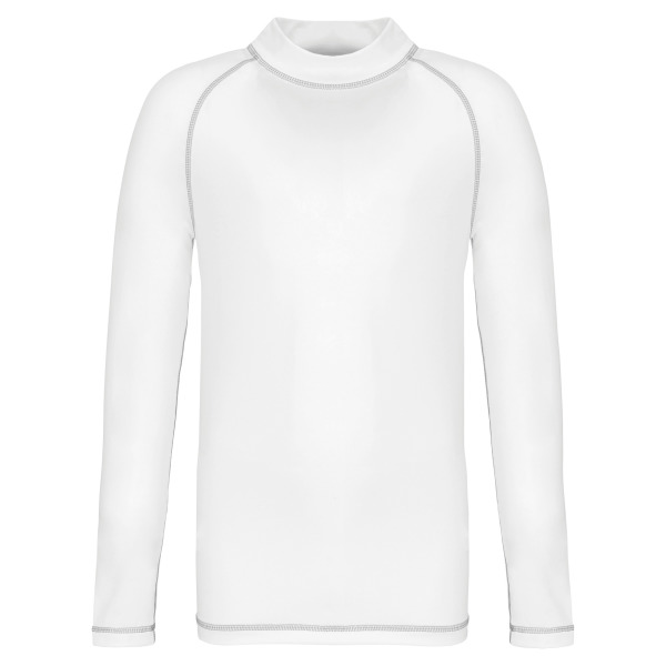 Technisch kinder-T-shirt met lange mouwen en anti-UV-bescherming White 10/12 ans