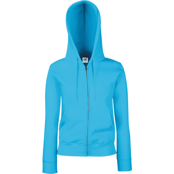 Lady-fit Premium Hooded Sweat Jacket (62-118-0) Azur Blue S