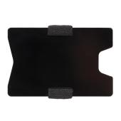 Aluminium RFID anti-skimming minimalist wallet, black