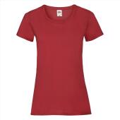 FOTL Lady-Fit Valueweight T, Red, XXL