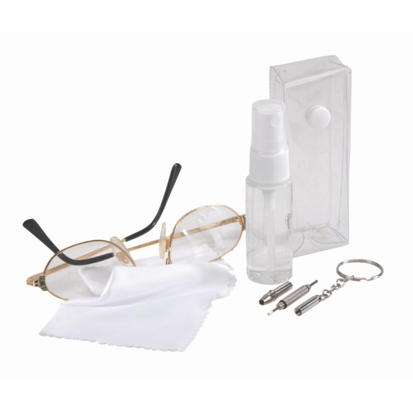 Brillen reinigingsset VIEW - transparant