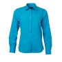 Ladies' Shirt Longsleeve Poplin - turquoise - S