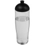 H2O Active® Tempo 700 ml bidon met koepeldeksel - Transparant/Zwart