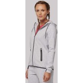 Damesjas met capuchon performance Ash Heather S