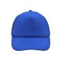 MB070 5 Panel Polyester Mesh Cap - royal - one size
