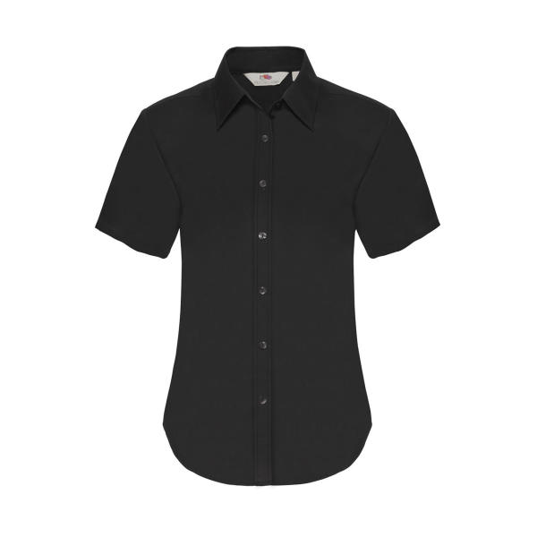 Ladies Oxford Shirt - Black - XS