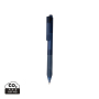 X9 frosted pen with silicone grip, navy
