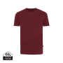 Iqoniq Bryce gerecycled katoen t-shirt, bordeauxrood (M)