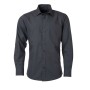 Men's Shirt Longsleeve Poplin - carbon - L
