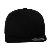 Classic Snapback Cap - Black/Black - One Size