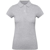 Ladies' organic polo shirt Heather Grey S