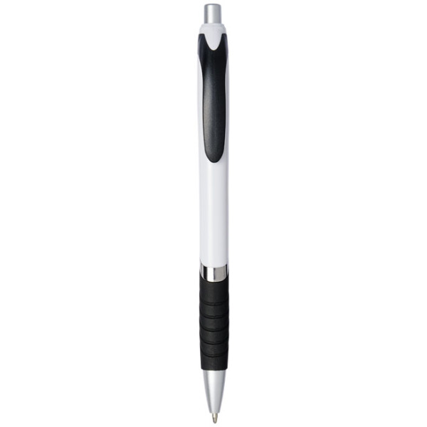 Turbo ballpoint pen with white barrel