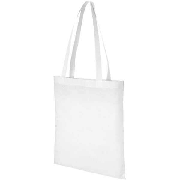 Zeus large non-woven convention tote bag 6L - White