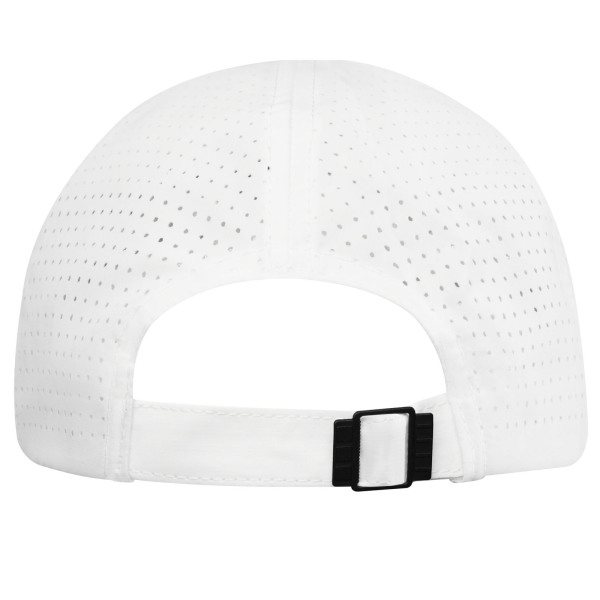 Mica 6 panel GRS recycled cool fit cap - White