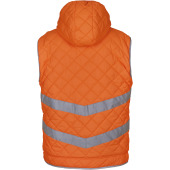 Kensington - Hi-Vis hoodied gilet Hi Vis Orange 3XL