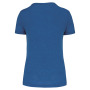 Damessport-T-shirt triblend met ronde hals Sporty Royal Blue Heather M
