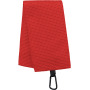 Golfhanddoek met honinggraatstructuur Red One Size