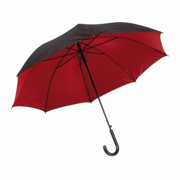 Automatisch te openen paraplu DOUBLY rood, zwart