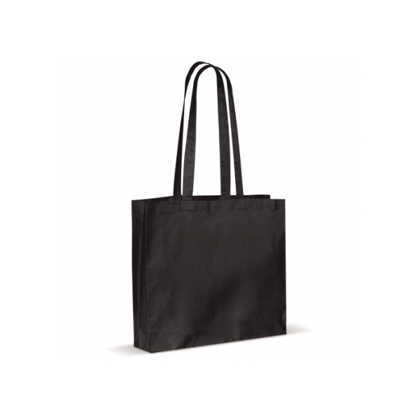 Shoulder bag cotton OEKO-TEX® 140g/m² 40x10x35cm - Black