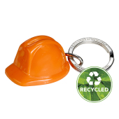 Sleutelhanger helm recycled oranje