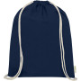 Orissa 140 g/m² GOTS organic cotton drawstring backpack 5L - Navy