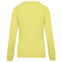 Damessweater BIO ronde hals raglanmouwen Lemon Yellow S