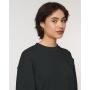 Stella Cropster Wave Terry - Korte sweater met ronde hals in badstof met vleugje voor vrouwen - XXL