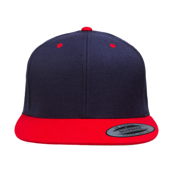Classic Snapback 2-Tone Cap - Navy/Red - One Size