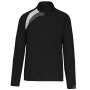 Kindertrainingsweater Met Ritskraag Black / White / Storm Grey 6/8 jaar