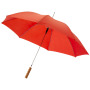 Lisa 23'' automatische paraplu met houten handvat - Rood