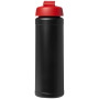 Baseline® Plus 750 ml sportfles met flipcapdeksel - Zwart/Rood