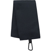 Golfhanddoek met honinggraatstructuur Black One Size