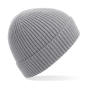 Engineered Knit Ribbed Beanie - Light Grey - One Size