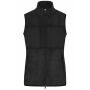 Ladies' Fleece Vest - black/black - XS