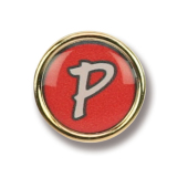 Badge metalen pin Ø20mm - Goud satijn