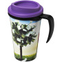 Brite-Americano® grande 350 ml insulated mug - Solid black/Purple