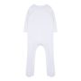 Pyjama met lange mouwen van biologisch katoen White 0/3M