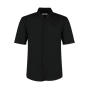 Tailored Fit Mandarin Collar Shirt SSL - Black - XL (44cm)