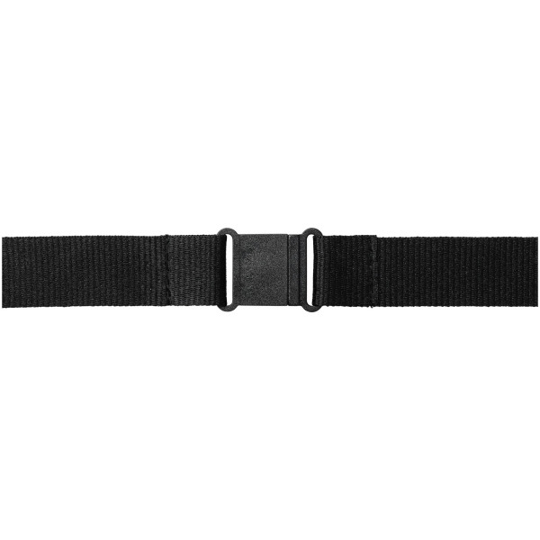 Yogi lanyard detachable buckle break-away closure - Solid black