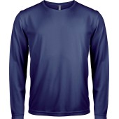Herensportshirt Lange Mouwen Sporty Navy L