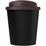 Americano® Espresso Eco 250 ml gerecyclede beker met knoeibestendig deksel - Zwart/Bruin
