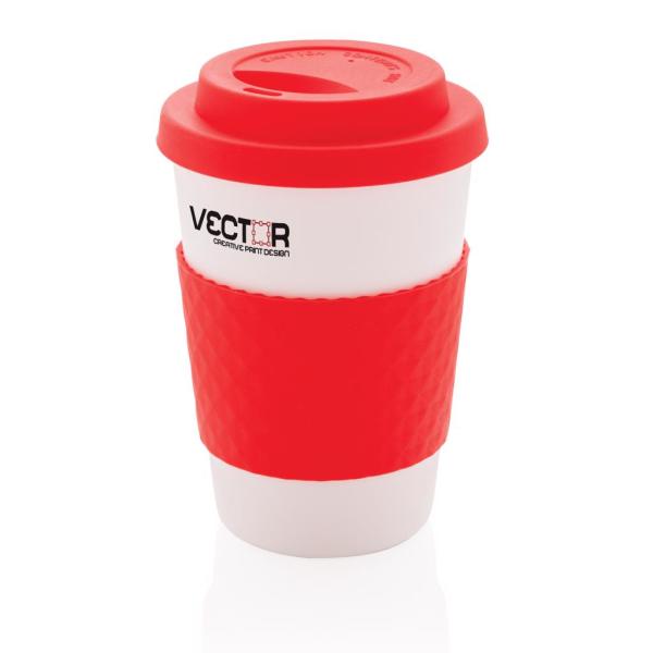 Herbruikbare koffiebeker 270ml, rood