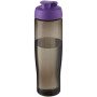 H2O Active® Eco Tempo drinkfles van 700 ml met klapdeksel - Paars/Charcoal