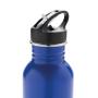 Deluxe RVS sportfles, blauw