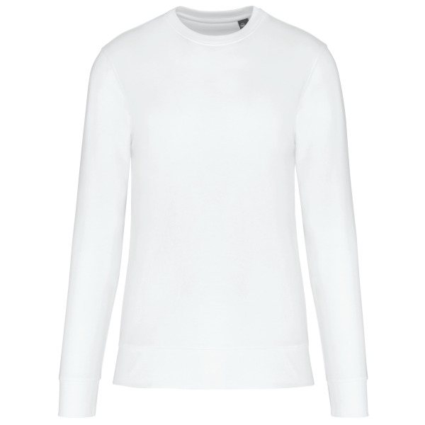 Ecologische sweater met ronde hals White 4XL