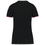 Dames-t-shirt Day To Day korte mouwen Black / Red S