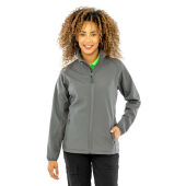 Women's Recycled 2-Layer Printable Softshell Jkt - Red - XS