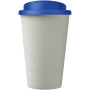 Americano® Eco 350 ml gerecyclede beker met spill-proof deksel - Midden blauw/Wit