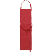 Katoen/polyester (240 gr/m²) keukenschort rood