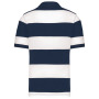 Ray - Tweekleurige gestreepte polo Navy / White M